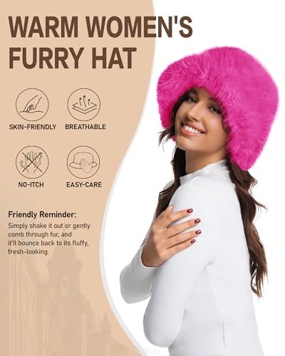 Sombrero tipo Bucket de piel sintética para mujer miniatura 3