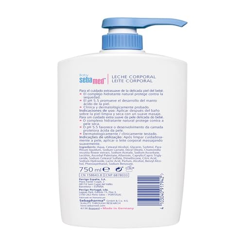 Miniatura 5 de Seba Med Baby Leche Corporal 750 Ml