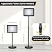 Dyna-Living Sign Stands for Display 8.5 x 11 Inch, 8 Packs Adjustable Sign Holder Stands, Pedestal Sign Holder with Heavy Duty Base for Sign Standing Display, 360° Rotation Floor Standing Sign Holder