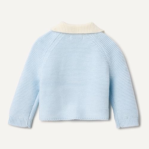 Image of Amazon Essentials x Sofia Grainge Unisex Toddlers and Babies' Peter Pan Collar Sweater Jacket