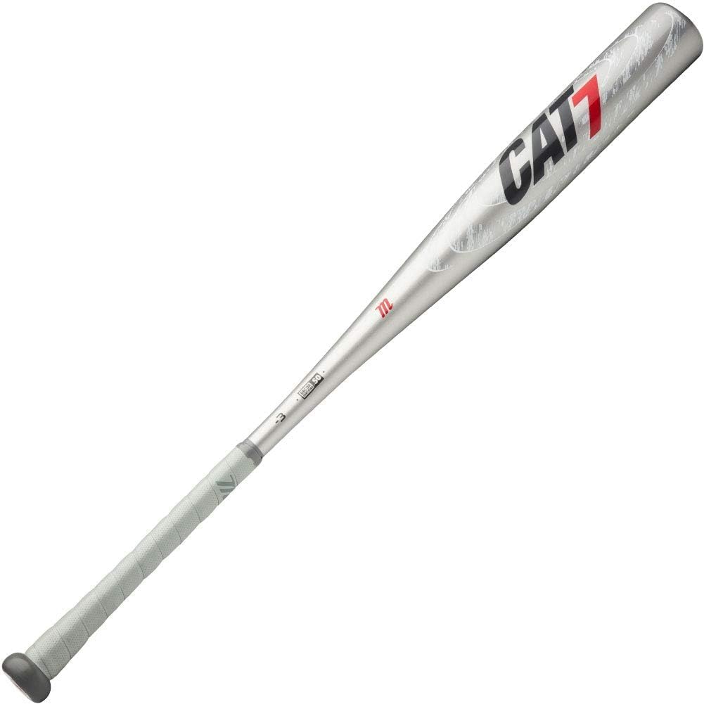 Marucci CAT7 Silver -3 BBCOR Baseball Bat, 2 5/8" Barrel