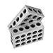 2pcs 25x50x75mm Blocks Milling Clamping Block 23 Holes Machine Accessories, Hardened Steel Hexahedron for Set, Up and Inspection Jobs with 0.0001 Accuracy, Ground and Hardened