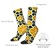 XZDZDX Lemon tiles Polyester Mid-Calf Socks White for Unisex - Skin-Friendly Elastic Fashion Crew Socks