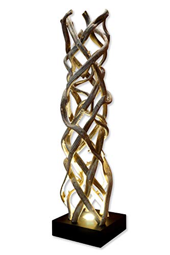 Treibholz Stehlampe LANAI - 120cm Stehleuchte aus Schwemmholz / Lianen Holz mit LED-Spot, geeignet für Wohnzimmer, Flur, Schlafzimmer oder Wintergarten [EEK A+] Cover