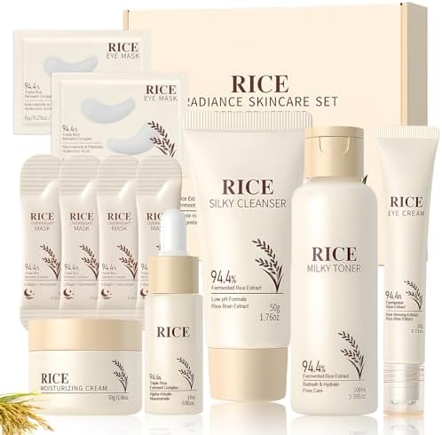 Korean Skincare Rice, Korean Skin Care Complete Set, Complete Fac...