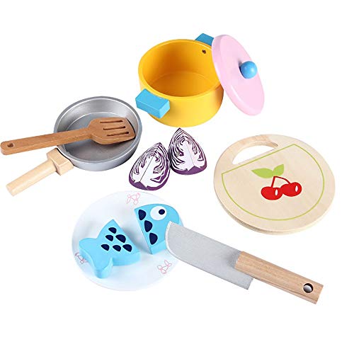 YuYzHanG Kitchen Toys Educational Kids Games Gifts Pretend Cooking In The Kitchen Role Playing Toys Suit Kitchen Playsets (Color : Multi-colored, Size : 28x19x6cm)