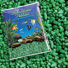 Pure Water Pebbles Nature's Ocean Aquarium Gravel Emerald Green Gravel 5-lb