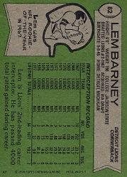 1978 Topps Football Card #82 Lem Barney
