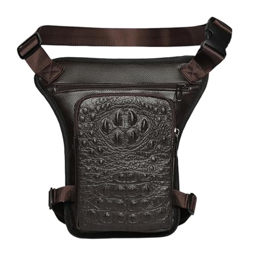 Perfeclan Riñonera tipo riñonera para pierna, informal, impermeable, de PU, para ciclismo, motociclismo, pesca y actividades al libre, Style B