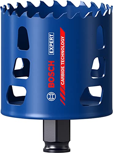 Bosch Professional 1x Scie trépan Expert Tough Material (pour Bois avec métal, Ø 67 mm, Accessoire Perceuse à percussion)