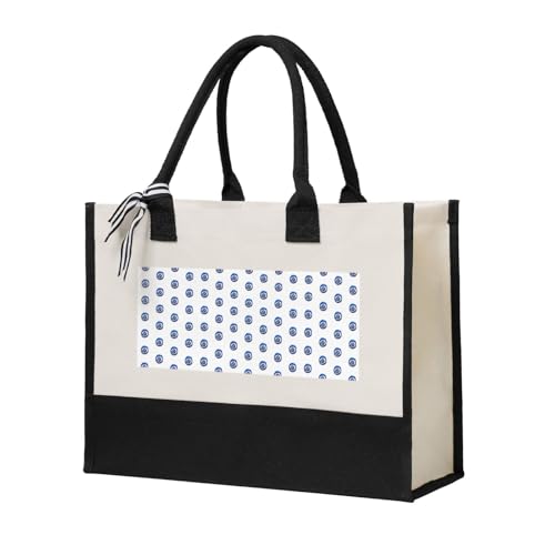 Sac en toile avec motif mauvais œil pour remplacer les cabas jetables