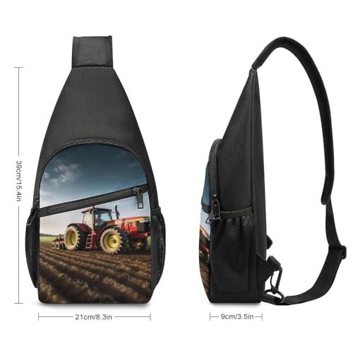 Mochila tipo sling blanca para senderismo y uso casual miniatura 2