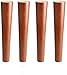 LOXZJYG Ensemble de 4 Pattes de Meubles en Bois Massif, Pieds de canapé en chêne, Pieds de Table, pour Chaise/Table Basse/Remplacement de la tête de lit, Couleur Noyer, 400 kg / 882lb, 13 (23.6in