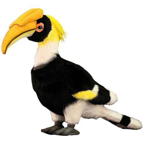 Realistic Great Hornbill Stuffed Animal Plush Toy - Lifelike Bird