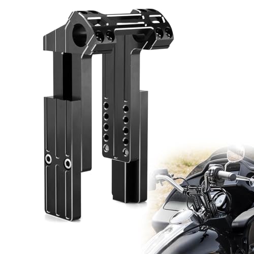 Rehausseur de guidon moto de 4 à 6 pouces réglable en aluminium pour Harley Dyna