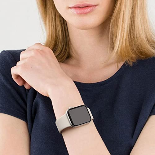 Image of Tobfit 3-Pack Strap Compatible with Apple Watch Series 10 /9 /8 /7 /6 /5 /4 /3 /2 /1 /SE 1 2 - 38mm /40mm /41mm /42mm /44mm /45mm /49mm Replacement Band for Men & Women (Smartwatch Not Included)