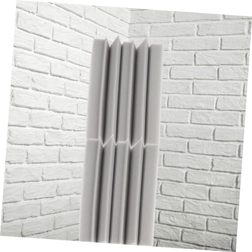 HANABASS 6pcs Paneles Acústicos Absorbentes de Sonido, Trampa de Graves para Esquina, Acolchado de Pared de Algodón a Baja Frecuencia, Espuma Acústica Gris Claro miniatura 7