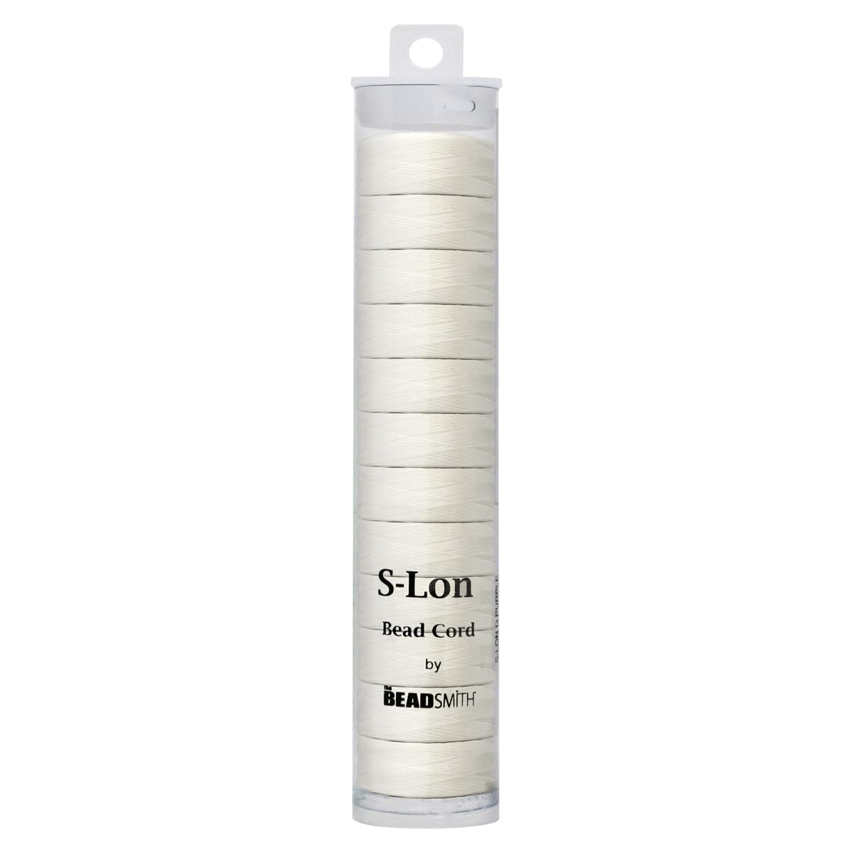 Filo in nylon Beadsmith Superlon (S-Lon Tex45 D), misura 70 m, colore: bianco