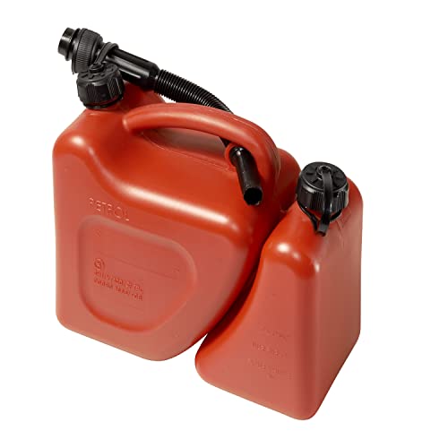 Bidon Gasolina Doble. Capacidad 5 + 2 Litros Homologado 'UN' Con Canula