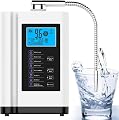 Water Purifier Machine Water Ionizer Up to -500mV ORP, PH 3.5-10.5 Home Alkaline Water Filtration System,7 Water Settings/8000L Per Filter/Auto-Cleaning/Intelligent Voice(White)