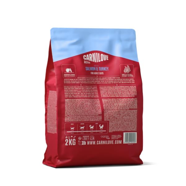 Carnilove Aktiv Lachs & Truthahn Katzenfutter 2kg