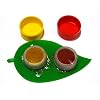 Kumkum Turmeric Combo Leaf Set (Small)