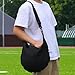 Menolana Basketball Bag, Single Ball Bag, Portable, Organizer, with Adjustable Strap, Sport Equipment Storage Net for Volleyball, Black