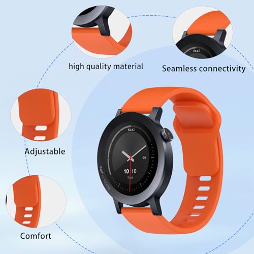 Correa para reloj CMF Watch 3 Pro de silicona naranja miniatura 2