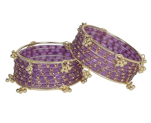 Image of AGPTEK Kashmiri Ghungroo Raindrop Bangles Combo Set | for Women and Girls|Set of 16 Pcs