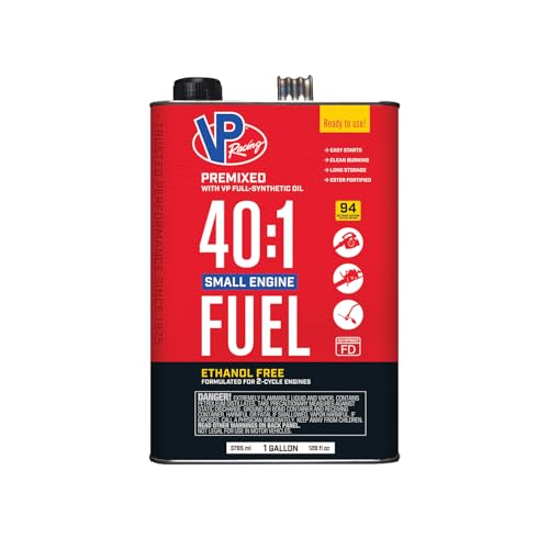 VP Racing Fuels 6291, Ready to Use, 40:1 Premixed 2-Cycle Small Engine Fuel (SEF) - Gallon (4 Pack)