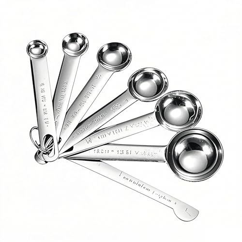 Tablespoon Measuring Spoons Set,7 PCS Metal Measuring Spoons,Stainless Steel Measuring Spoons for Cooking Bakeing