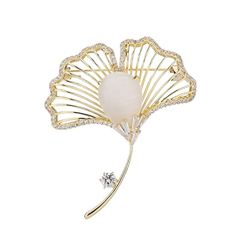 Broche en zircon opale anti-glisse pour fixer un châle ou manteau ouvert