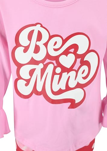 Image of Unique Baby 2 Piece Girls Double Ruffle Leggings and Long Sleeve Shirt Clothes Set Kid and Toddler Girl Outfit