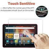[2-pak] GOZOPO Ochraniacz ekranu do Fire HD 8 (wydany 10. generacji - 2020) / Fire HD 8 Plus/Fire HD 8 dzieci [krawędź 2,5D] szkło hartowane, [ochrona przed zarysowaniami] [Wysoka rozdzielczość]