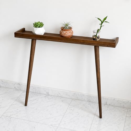 Image of 120cm Long Wooden Console Table for Living Room | Side Entrance Table for Home (120x20x80cm)