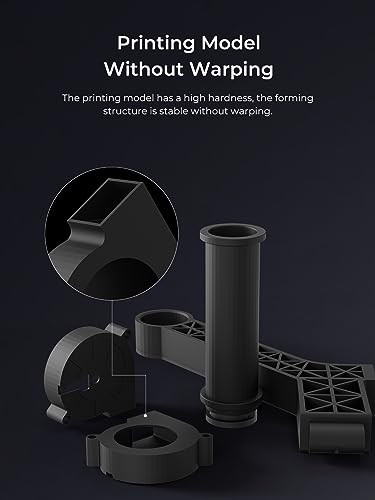 Image of Creality Carbon Fiber Filament 1.75mm, 3D Printer Filament, 1kg (2.2lbs) Spool, No Warp Enhanced Toughness, ±0.03mm Accuracy Printing Filament, for K1C / K1 Max & More (Carbon Fiber)