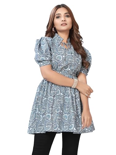 Image of Women Crepe Stylish Solid Trendy Tunic Tops Tops for Women