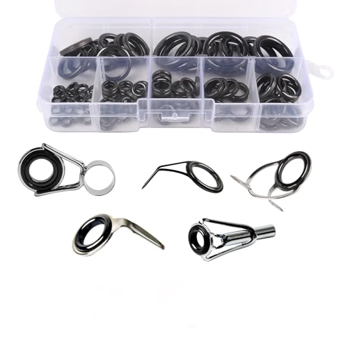Kit de reparación con 50 piezas anillos guía cerámicos negros