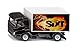 siku 1107, LKW mit Kofferaufbau Sixt, Spielzeug-LKW, Metall/Kunststoff, Schwarz/Weiß, Heckklappe zum Öffnen, Drachen-Motiv