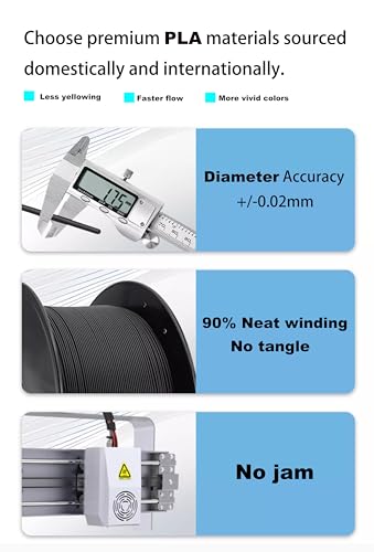 Image of PLA 3D Printer Filament 1.75mm,Core Shell co extrude,Dual Color,Net Weight 1kg(2.2lbs) (PLA Dual Wood)