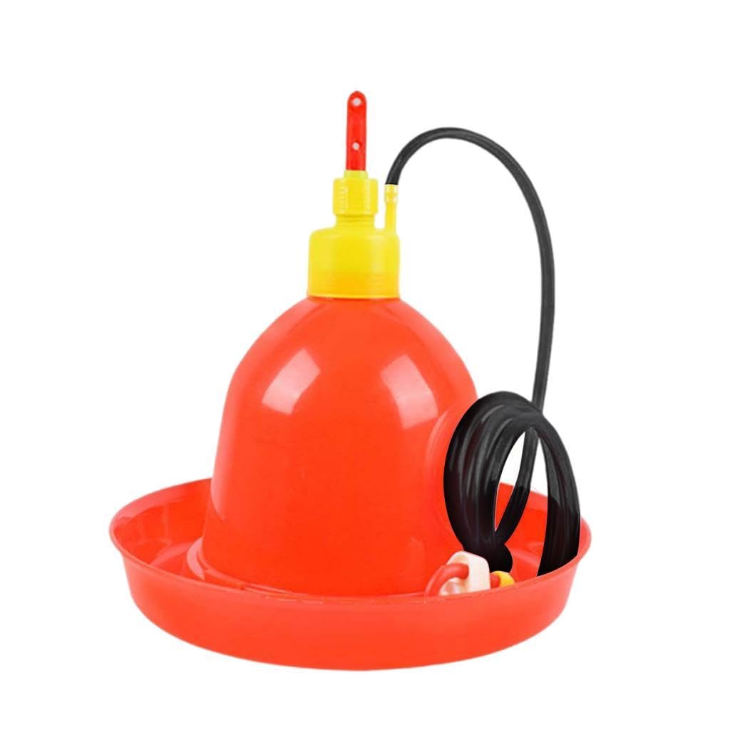 Gralara Bebedero Automático para Aves de Corral, Recipiente de Hidratación para Gallinas Y