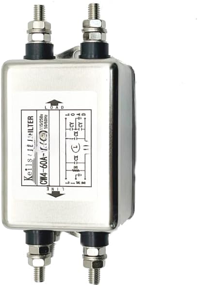 1PC NEW EMI CW4-60A-S (015) 40A 50A 60A Power Filter 115V/250 Single Phase (CW4-40A-S (015))