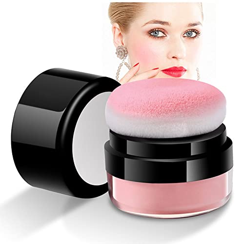 Blush Powder Makeup Matte Natural Blusher Bright Shimmer Face Blush For Cheek Highly Pigmented Blush Makeup Oil Contorl Easy To Blend Loose Powder (02# Orange-Pink) #TOP28
