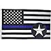 Thin Blue Line Flag - 3X5 Foot - Embroidered Stars - Sewn Stripes - Black White and Blue American Police Flag Honoring Law Enforcement Officers