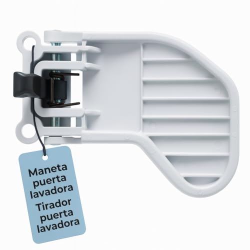 RECAMBIOS DREYMA Tirador Puerta Lavadora 694930567 Compatible con Fagor Edesa Aspes Modelos LA-141 LA-241 LA-341 Cierre Seguro Ajuste preciso Resorte Acero Resistencia Repuesto técnico 694930567
