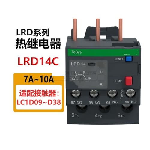 Relé térmico sobrecarga LRD14C protección motor trifásico cuadro eléctrico 2