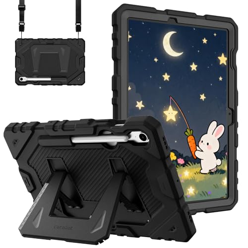 Fintie Funda Apta para niños para Samsung Galaxy Tab S10 Lite/ S10 FE/ S9 FE de 10.9 Pulgadas/Tab S9 de 11 Pulgadas, Funda Protectora Resistente a Prueba de Golpes con Soporte y Correa para el