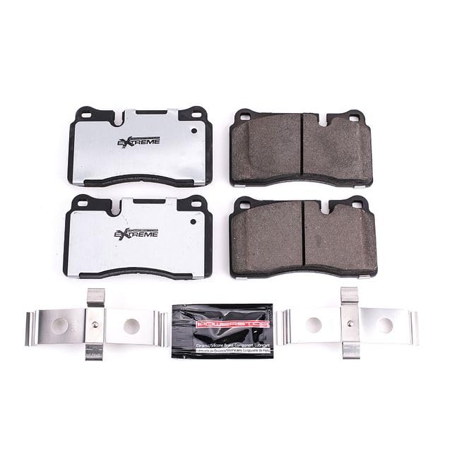 Image of PowerStop Z36 Truck & Tow Brake Pad Set Front Z36-1263 | Land Rover Range Rover, Land Rover Range Rover Sport Carbon Fiber Ceramic Brake Pads + Installation Hardware