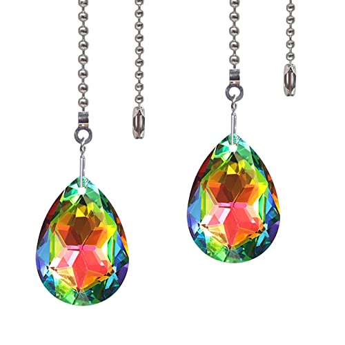 Image of Ceiling Fan Extension Pull Chain Light Fixture Decorative Chain Ball Chain Connectors Pack of 2