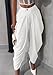 Unybwonn Womens Palazzo Long Pants High Waist Wide Leg Stretchy Loose Fit Casual Trousers with Pocket White